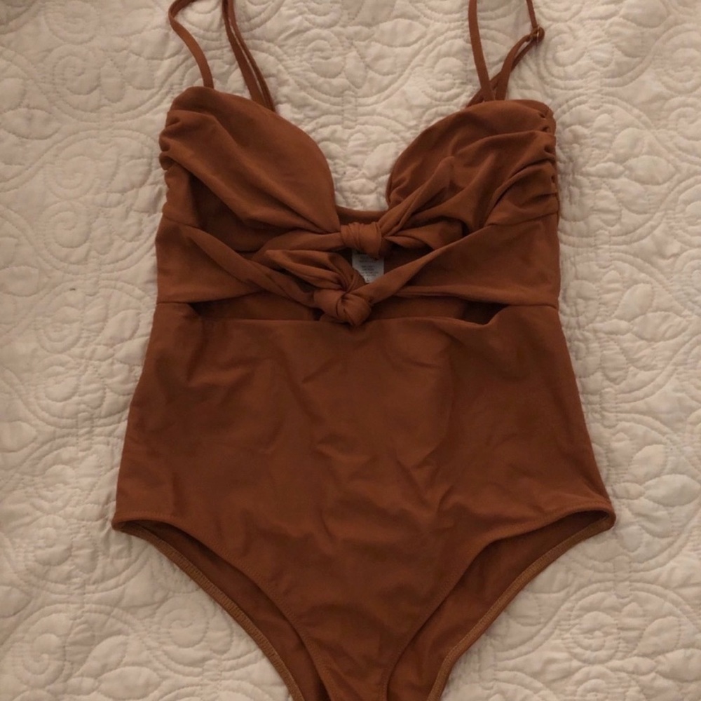 Free People x Beach Riot One Piece Swim in Copper Large